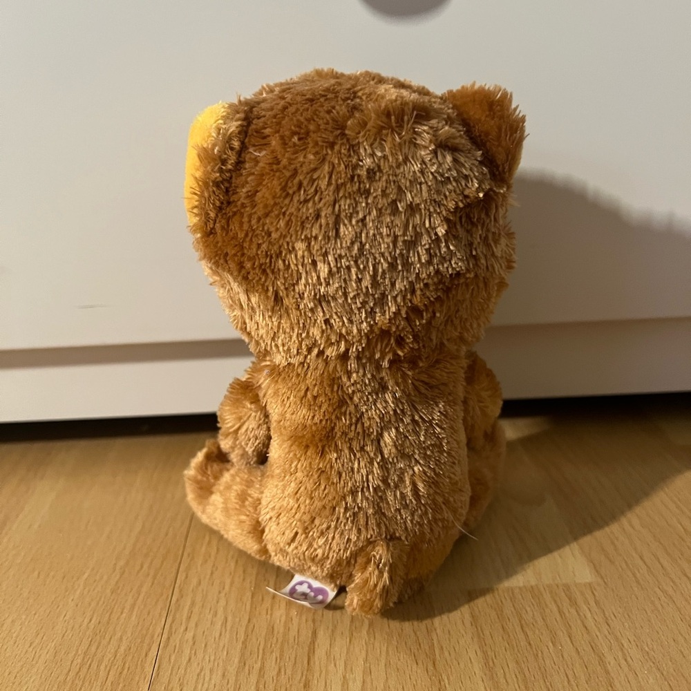 RETIRED. Ty Beanie Boo “Honey” Bear Plush 6” – Glitter Eyes Stuffed Animal - Picture 4 of 4